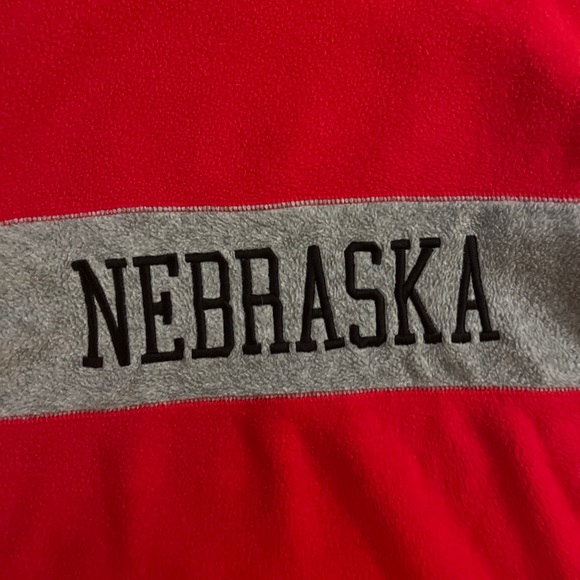 Vintage Nebraska Fleece NFL Sweater Size L Amazing condition - Picture 2 of 4